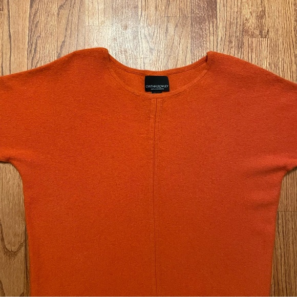 Cynthia Rowley Rust Cashmere Sweater size M - Picture 2 of 14